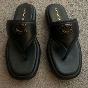 Coach Sylvie slides black 9